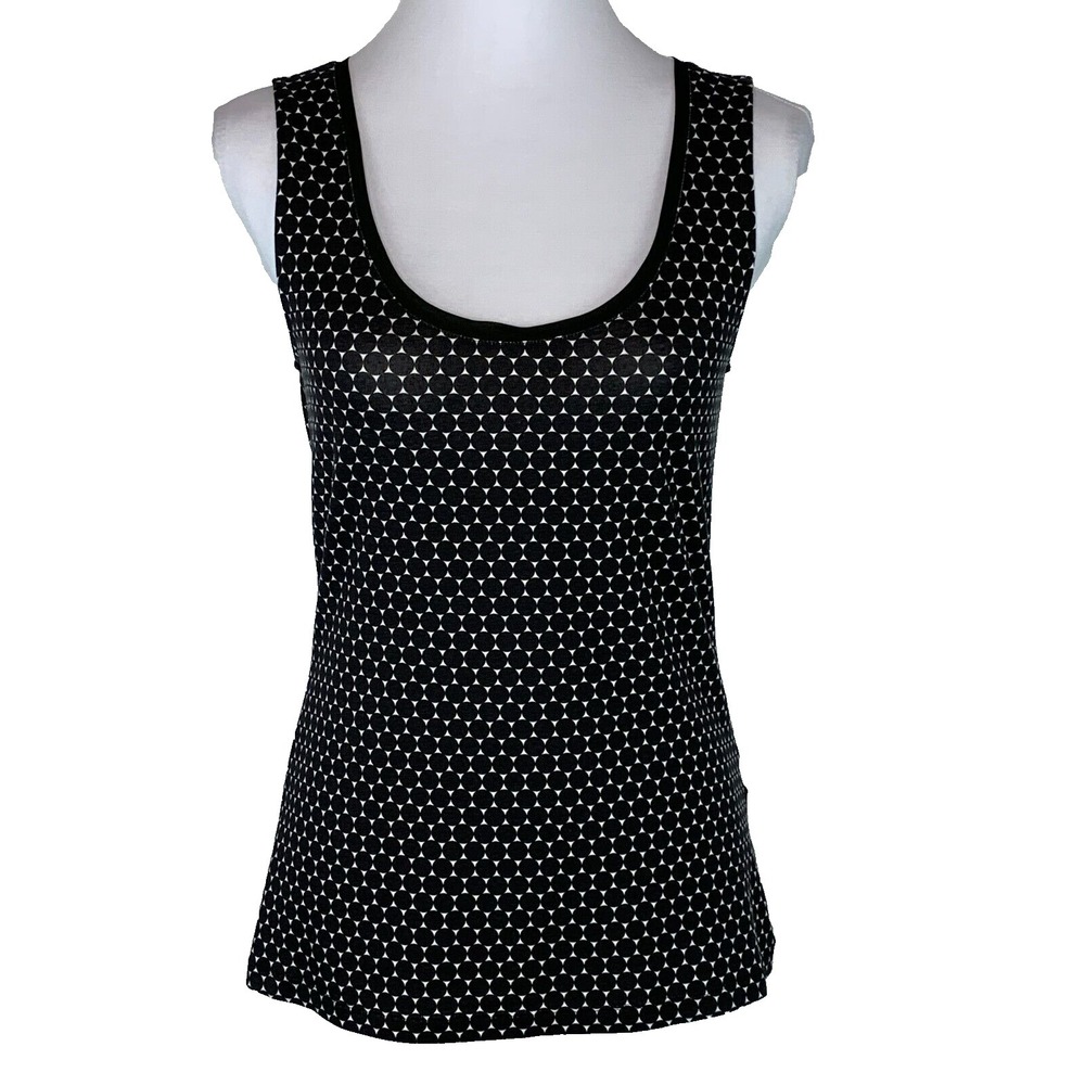 Banana Republic Womens Size S Geometric Print Tank Top Casual Summer Slim Fit